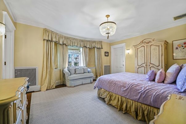 Bedroom, Chandelier, Interior