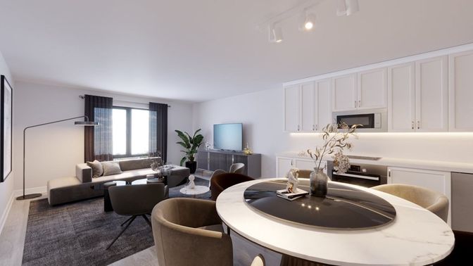 Interior, Living room, Recessed Lighting
