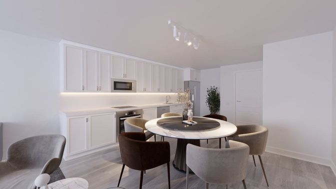 Dining room, Interior, Kitchen, Wood Texture Flooring