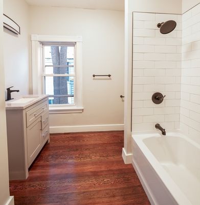 Bathroom, Interior, Wood Texture Flooring