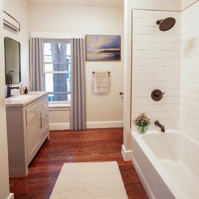 Bathroom, Interior, Wood Texture Flooring