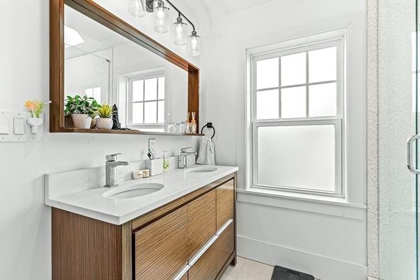 Bathroom, Dual Sink Vanities, Glass Shower, Interior