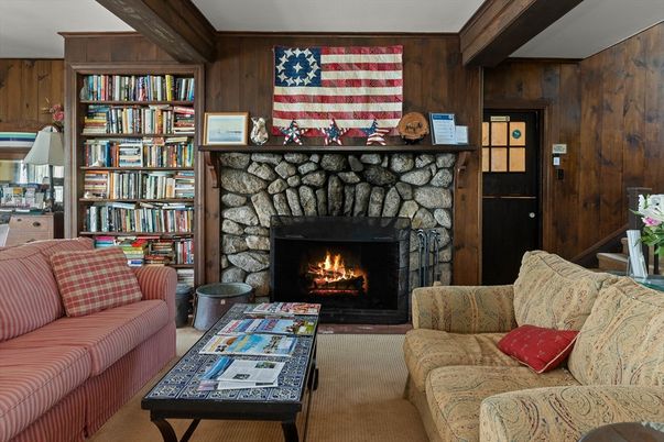 Fireplace, Interior, Living room, Wooden Walls