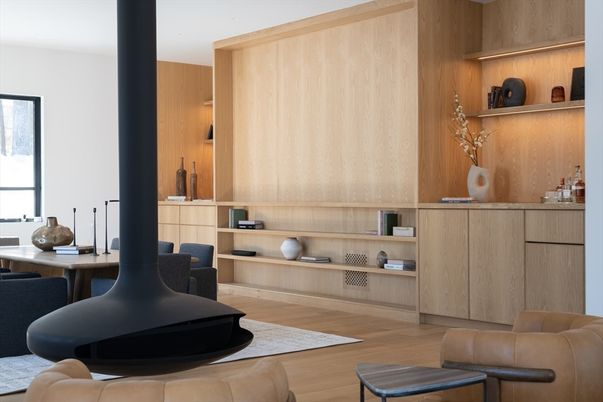 Home Office, Interior, Wood Texture Flooring