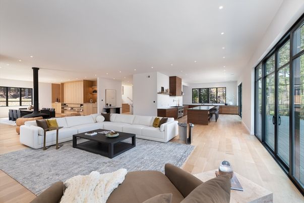 Game Room, Interior, Kitchen, Living room, Recessed Lighting, Wood Texture Flooring