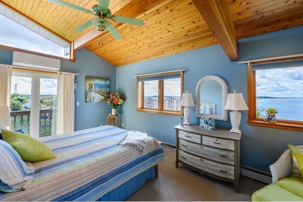 Bedroom, Interior, Water, Wooden Beams, Wooden Ceilings