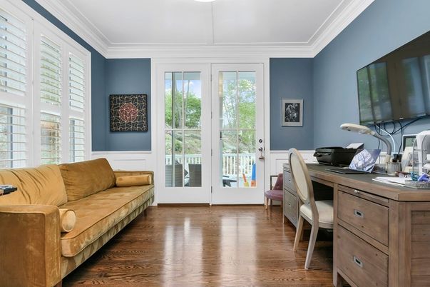 Home Office, Interior, Wood Texture Flooring