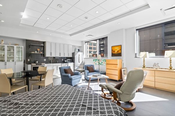 Dining room, Interior, Kitchen, Living room, Recessed Lighting, Stainless Steel Appliances
