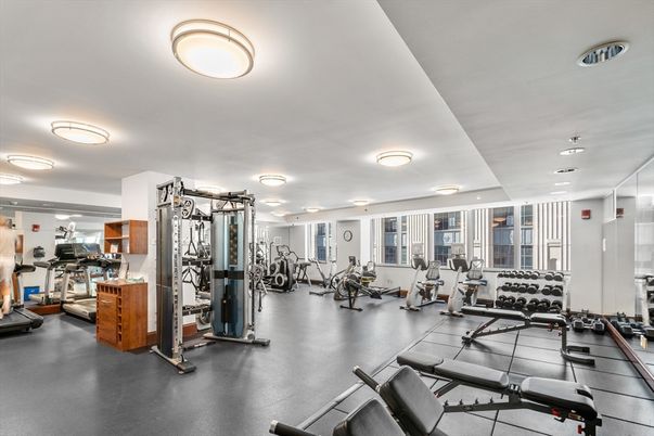 Fitness Equipment, Gym, Interior, Recessed Lighting