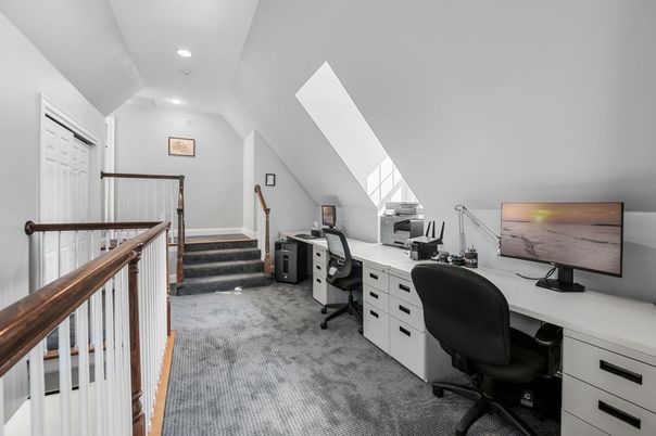 Home Office, Interior, Recessed Lighting