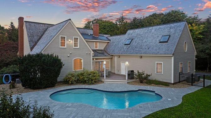 Exterior, Pool, Solar Panels