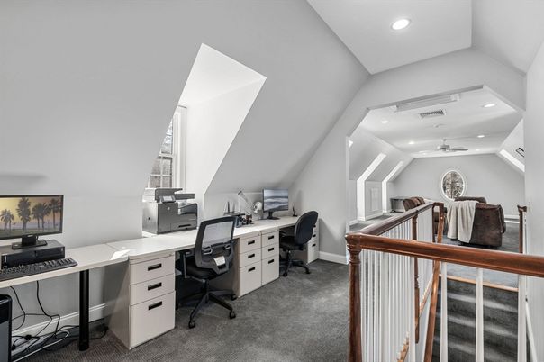 Home Office, Interior, Recessed Lighting