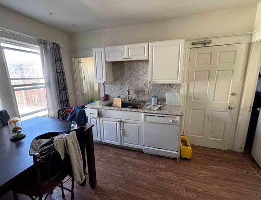 Interior, Kitchen, Wood Texture Flooring