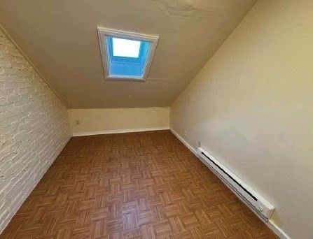 Empty room, Interior, Stone Walls, Wood Texture Flooring