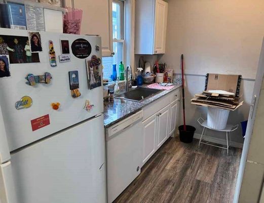 Interior, Kitchen, Wood Texture Flooring