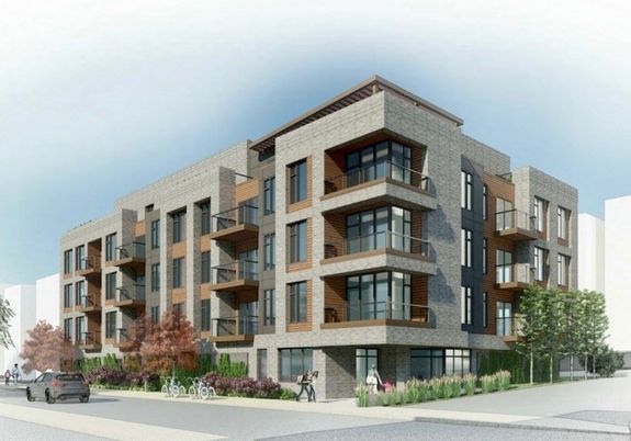 Exterior, Facade, Condo Building