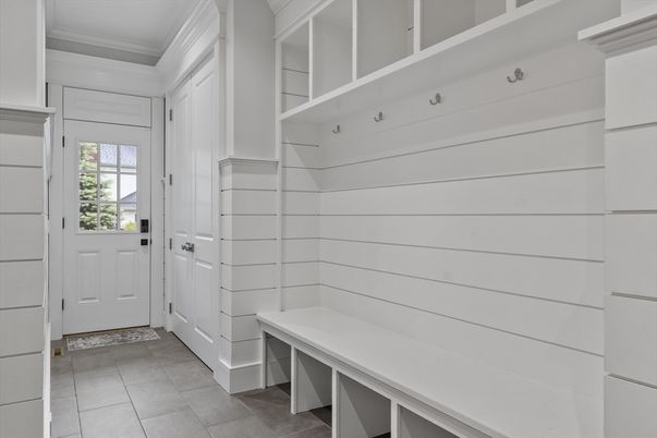 Bathroom, Interior, Recessed Lighting, Wood Texture Flooring