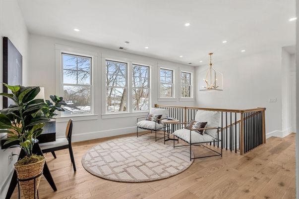 Interior, Pendant Lights, Recessed Lighting, Wood Texture Flooring