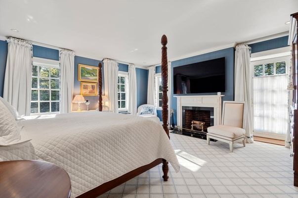 Bedroom, Fireplace, Interior, Recessed Lighting