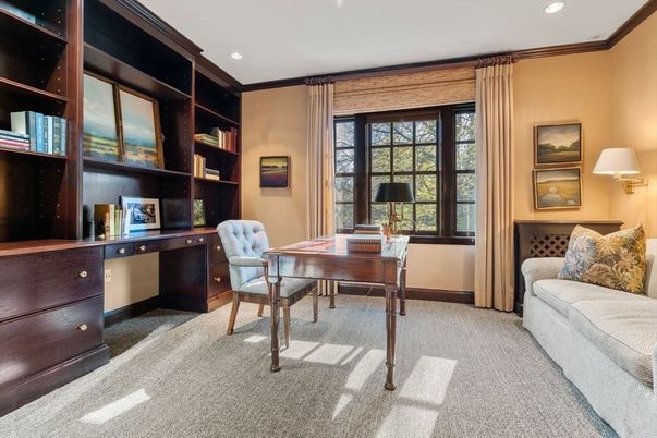 Home Office, Interior, Recessed Lighting