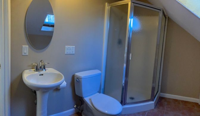 Bathroom, Glass Shower, Interior