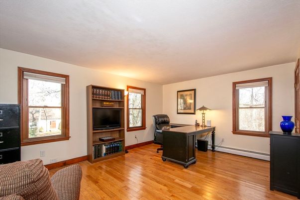 Home Office, Interior, Wood Texture Flooring
