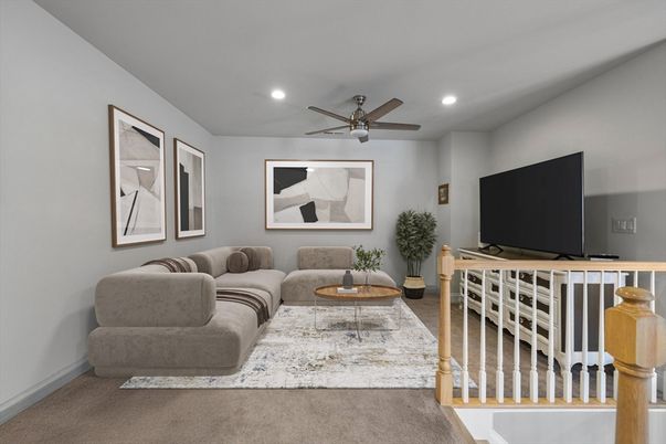Interior, Living room, Recessed Lighting