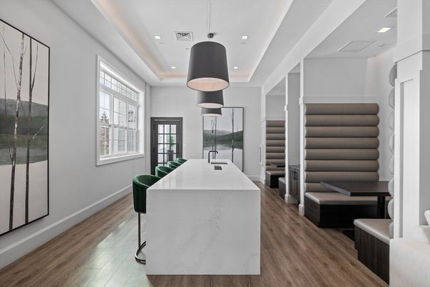 Interior, Pendant Lights, Recessed Lighting, Wood Texture Flooring