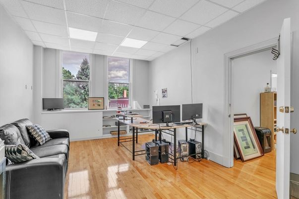 Home Office, Interior, Wood Texture Flooring