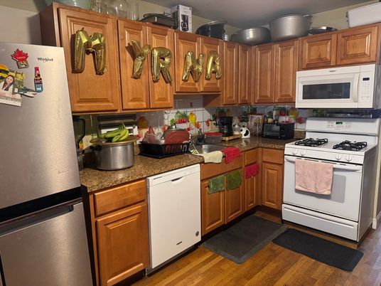 Interior, Kitchen, Wood Texture Flooring