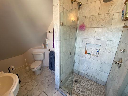 Bathroom, Glass Shower, Interior, Marble
