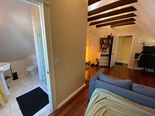 Bathroom, Bedroom, Interior, Wooden Beams, Wood Texture Flooring