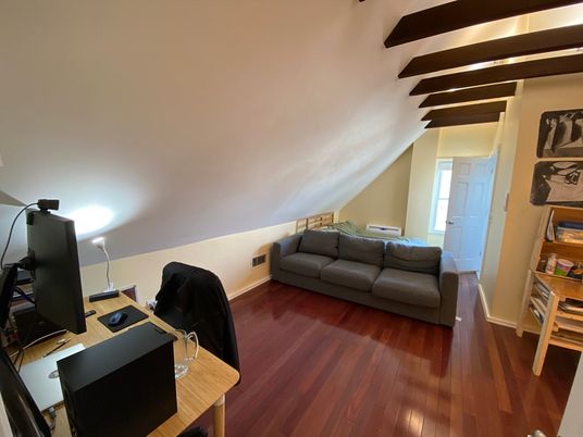 Home Office, Interior, Wooden Beams, Wood Texture Flooring