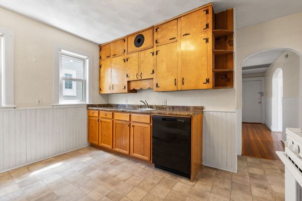 Interior, Kitchen, Wood Texture Flooring