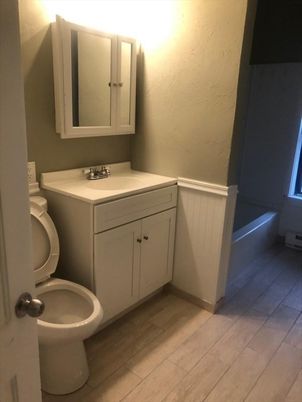 Bathroom, Interior, Wood Texture Flooring