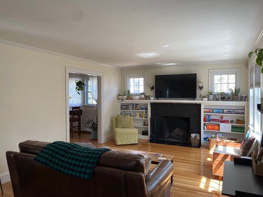 Fireplace, Interior, Living room, Wood Texture Flooring