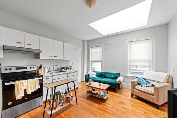 Interior, Kitchen, Living room, Wood Texture Flooring