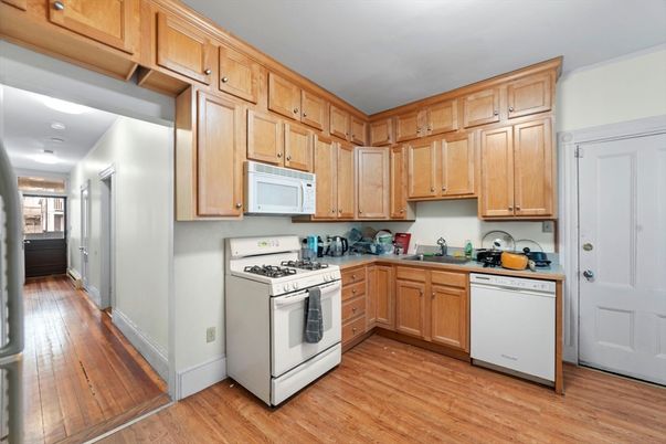 Interior, Kitchen, Wood Texture Flooring