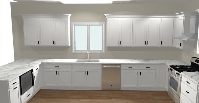 Interior, Kitchen, Wood Texture Flooring