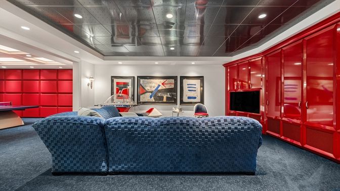 Interior, Living room, Recessed Lighting