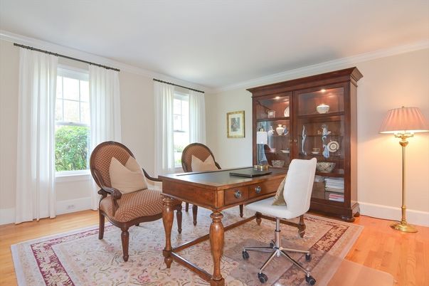 Home Office, Interior, Wood Texture Flooring