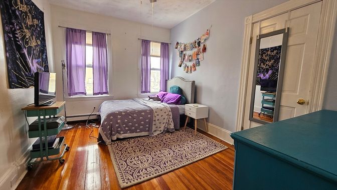 Bedroom, Interior, Wood Texture Flooring