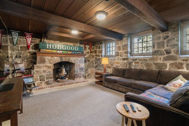 Fireplace, Interior, Living room, Stone Walls, Wooden Beams, Wooden Ceilings