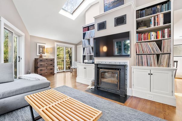 Fireplace, Interior, Wood Texture Flooring