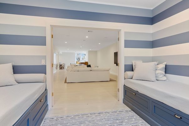 Bedroom, Interior, Living room, Recessed Lighting, Wood Texture Flooring