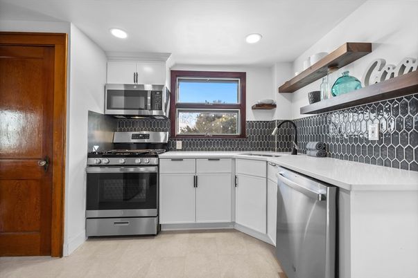 Interior, Kitchen, Recessed Lighting, Stainless Steel Appliances
