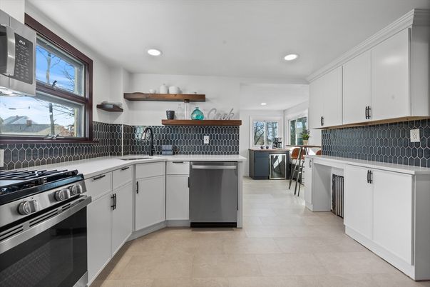 Interior, Kitchen, Recessed Lighting, Stainless Steel Appliances