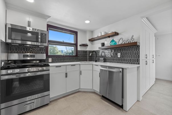 Interior, Kitchen, Recessed Lighting, Stainless Steel Appliances