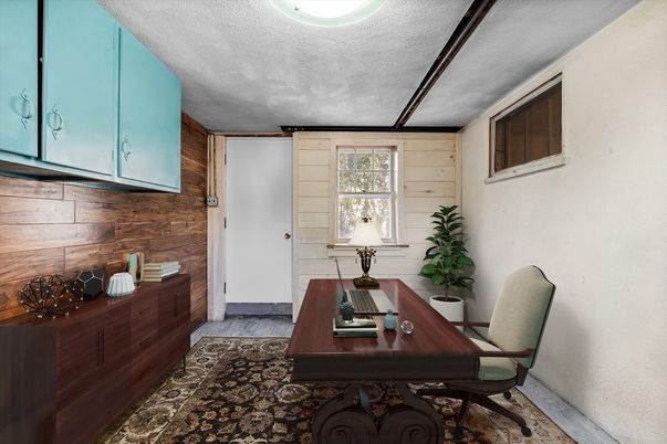 Home Office, Interior, Wooden Walls