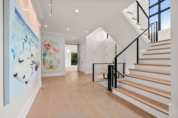 Interior, Pendant Lights, Recessed Lighting, Wood Texture Flooring